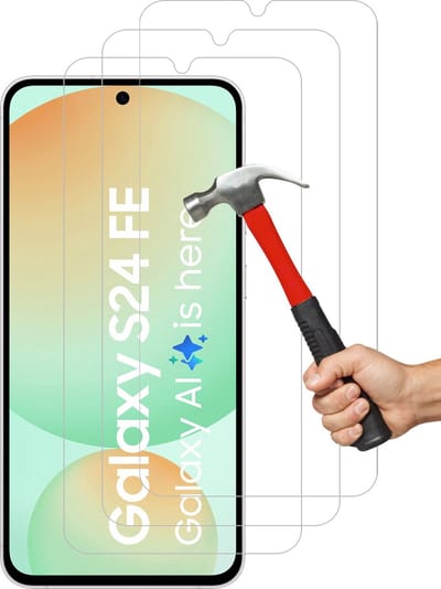 Screenprotectors geschikt voor Samsung Galaxy S24 FE - Arara gehard glas Tempered Glass - 3 Stuks