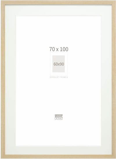 Deknudt Frames fotolijst - naturel - passe-partout - 60x90 / 70x100 cm