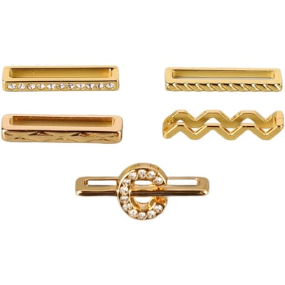Decoratieve Ringen Lussen voor 20 tot 22mm Brede Siliconen Horlogeband Strass Decoratie Exquise Horloge beige