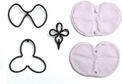 Patchwork Cutters Make a Moth Orchid - Phalaenopsis Orchidee van suikerwerk set