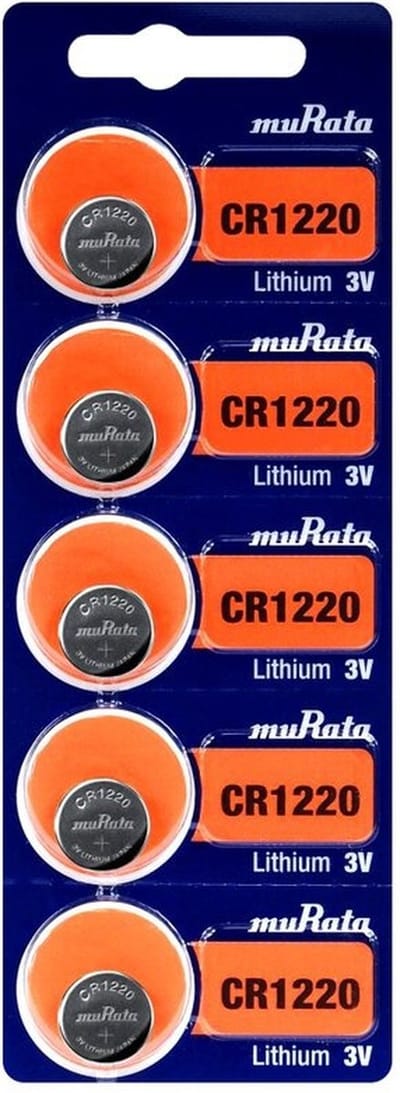 CR1220 Lithium knoopcellen 5 stuks muRata