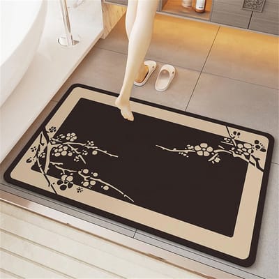 Zachte sneldrogende antislip badkamermat 28x55 inch - absorberende douchemat voor badkamer