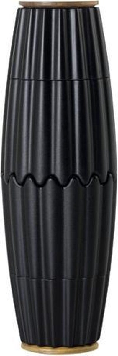 AdHoc Peper- en Zoutmolen Set MagTwo - Magnetisch - 2-in-1 - Keramisch Maalwerk - Zwart