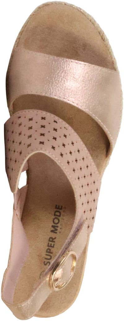 Sandalen met plateauzool en riempje