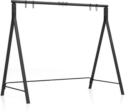 Schommelframe - Hangbankframe - Buiten Ontspannen - Stabiel A-frame Design - 210x115x175 cm - Zwart