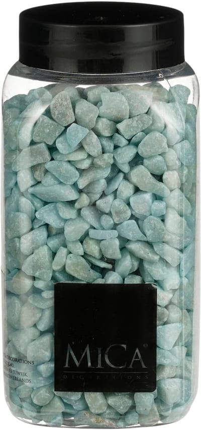 Lichtblauwe Decoratie Steentjes 650ml - Mica Decorations