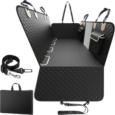 Honden Autostoelhoes - Hondenhangmat Auto - Reizen met Huisdier - Waterdicht Oxford Materiaal - Voor Fit/Jazz 2013-2023 - Zwart