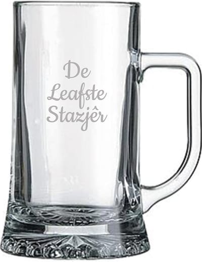 Gegraveerde bierpul 50cl De Leafste Stazjêr