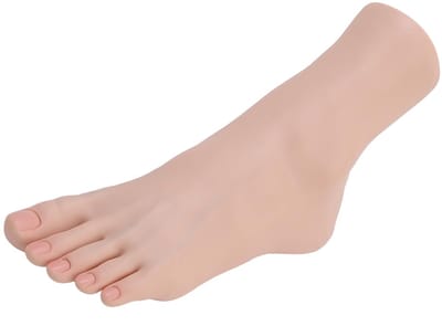 Dailygoods- Voetmannequin Flexibel - Siliconen Materiaal - Levensechte Spier/Botstructuren - Displaymodel - Nail Art - Professionele Demonstraties - Etalagepop