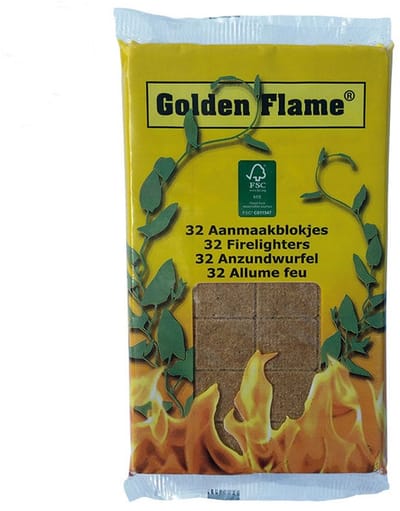Golden Flame Golden Flame Aanmaakblokjes Bruin 32 Stuks