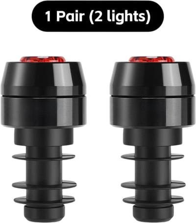 Fiets Achterlicht LED Stuur Eindplug – Fietsverlichting Achter met 3 Modi - Waarschuwingslicht voor Nachtritten en Racefiets Accessoire