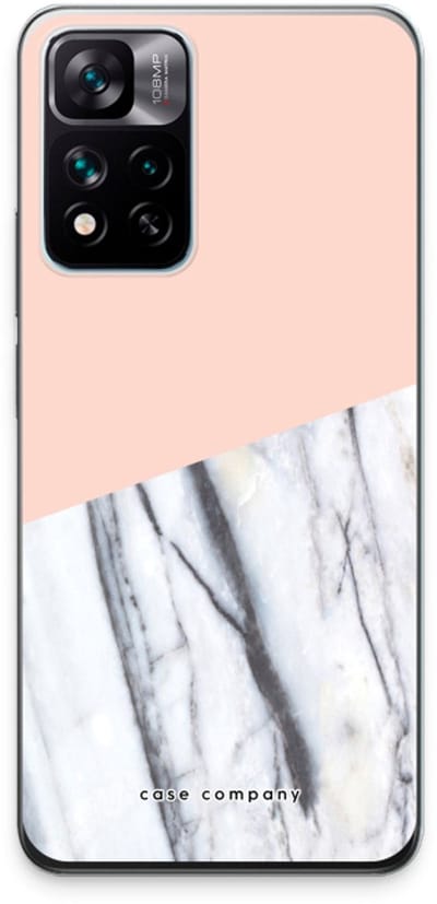 Case Company® - Hoesje geschikt voor Xiaomi 11i hoesje - A touch of peach - Soft Cover Telefoonhoesje - Bescherming aan alle Kanten en Schermrand