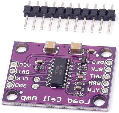 HX711 24-bit A/D converter chip voor nauwkeurige elektronische weegschaal en Arduino projecten met load cell ondersteuning