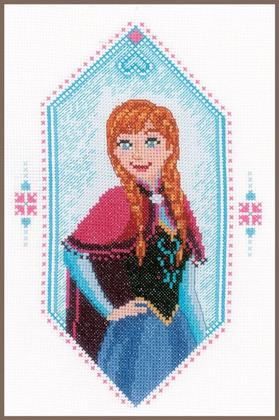 Vervaco - Telpakket kit - Disney Princess Anna - PN-0167299 - Borduren - Borduurpakket - Borduurpakket volwassenen