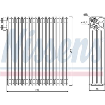 Verdamper, airconditioning NISSENS 92283