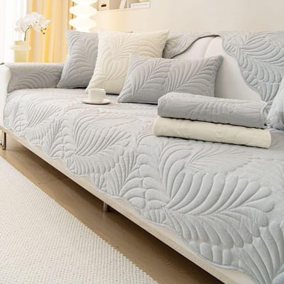 Effen Kleur Borduurwerk Bankhoes Mode Vier Seizoenen Universeel Modulair Bank Handdoek Antislip Bankhoezen voor Woonkamer 70x70cm 1pc