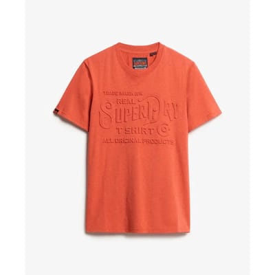 Superdry - Workwear T-shirt met relaxte pasvorm en reliëf - Heren - T-shirts