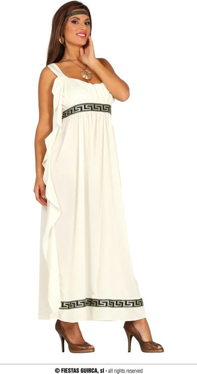 Griekse & Romeinse Oudheid Kostuum | Athena De Godin Van De Olympus | Vrouw | Maat 38-40 | Carnaval kostuum | Verkleedkleding