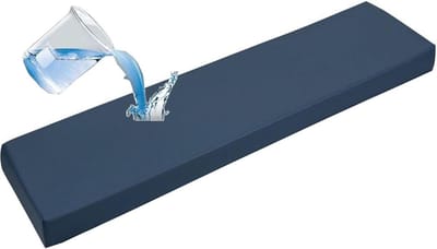 Zitkussen Bank - Waterdicht Kussen - Buiten Zitten - Hoge Dichtheid Schuim - 120x45 cm - Donkerblauw