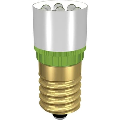 Signal Construct MCRE148378 LED-signaallamp Ultra-groen E14 230 V/DC, 230 V/AC 37000 mcd