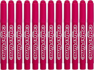 Colortime stift, 5 mm lijn, roze, 12 stuks