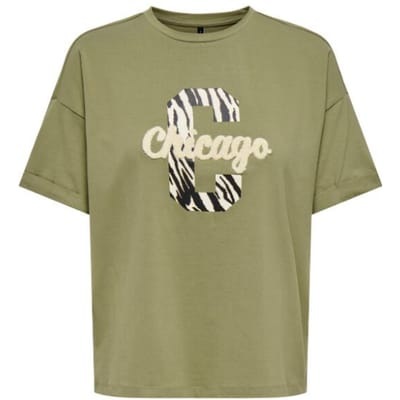 Only Cia Life Foldup Print T-shirt Dames - Maat XL