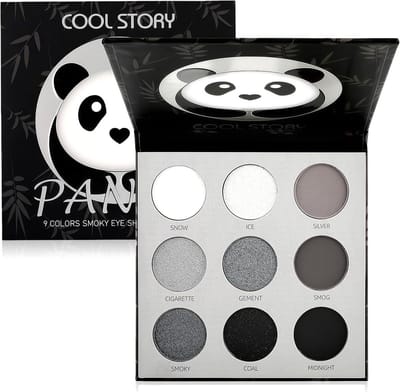 Oogschaduw Palet - Make-up Set - Dagelijkse Make-up - Negen Kleuren - 12.5 x 12.4 cm - Zwart