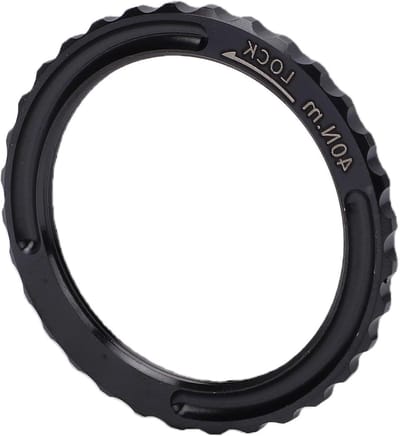 Fiets Center Lock Cover - Schijfremmoer - Wielonderhoud - Ti-legering - 1 cm - Zwart
