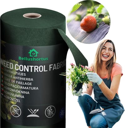 Onkruidvlies Tuinvlies Tegen Onkruid groen, AGROTEXTIEL GROEN 1.6m 150g/m² met UV / 30 meter | Scheurvast Onkruidvlies | Hoge UV-Stabilisatie | Niet-geweven Stof groen | Niet-geweven Stof Opritdrainagedoek | Tuinvlies tegen onkruid