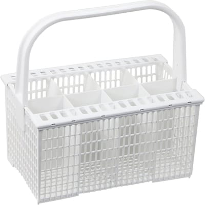 Bestekmand Vaatwasser - Bestekhouder Onderdelen - Vaat Schoonmaken - Universele Pasvorm - 25 x 24 x 8 cm - Grijs