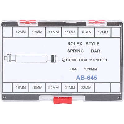 1.78mm Diameter Horloge Polsband Spring Bars Band Schakelpinnen Horloge Reparatieset gray