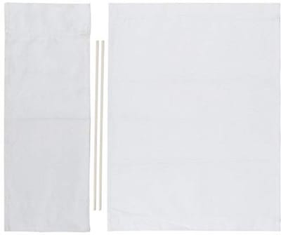 Solidchoice - Dailygoody - Regisseursstoel Hoes - Vervangingshoes - Draagbaar - Wit - Canvas - Ideaal voor Kamperen - Geschikt voor Binnen en Buiten