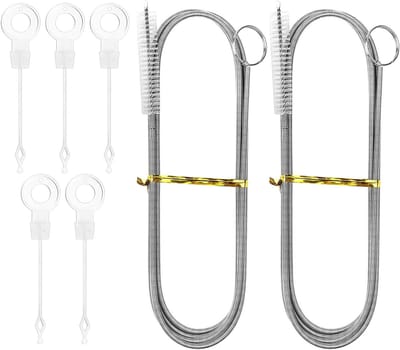 Reinigingsborstel voor Koelkast en Afvoer, 150 cm Flexibele Nylon Borstel voor Keuken en Douche, Ideaal voor Grondige Schoonmaak van Drains en Buizen
