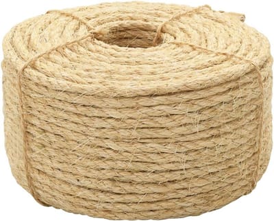 Sisal touw - Natuurlijk touw - Tuin en huis - Goede scheurvastheid - 8 mm 250 m - Natuurlijk