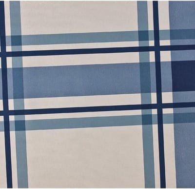 Dutch Wallcoverings - Vlies ruit blauw/wit