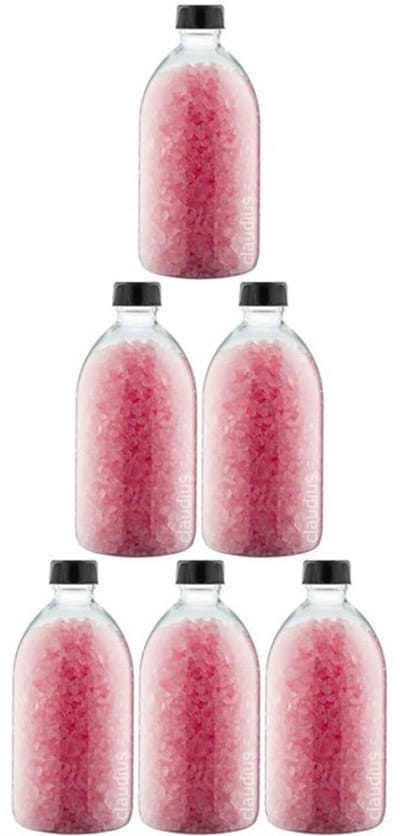 Claudius Badzout Rozen - 600 gram - Fles met zwarte dop - set van 6 stuks