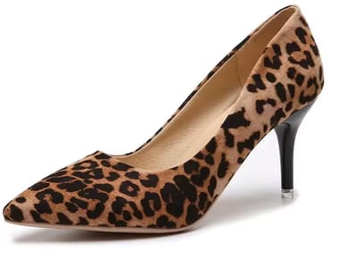 Tijgerprint Hak - Dames Schoenen - Hoge Hak - Luipaard - Mode - Maat 35