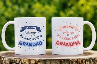 This mug belongs to best GRANDMA&GRANDAD mok - Valentijn cadeautje voor hem - Valentijn cadeautje voor haar - Valentijnsdag - Verjaardag cadeau - Cadeau voor man - Cadeau voor vrouw - Grappige cadeaus - Mokken - Vaderdag cadeautje - Moederdag