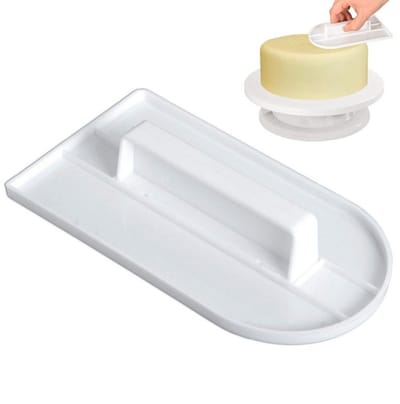 Orion - Taartdecoratie Spatel - 15 cm - Wit - Kunststof