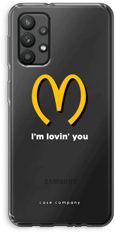 Case Company® - Hoesje geschikt voor Samsung Galaxy A32 4G hoesje - I'm lovin' you - Soft Cover Telefoonhoesje - Bescherming aan alle Kanten en Schermrand