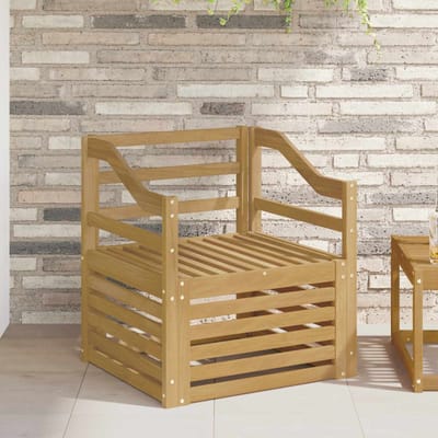 vidaXL - Buiten - bank - set - Massief - Acacia - Hout - Wit
