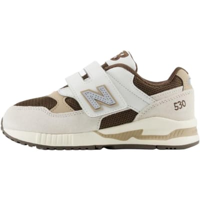 New Balance NB 530 Comfortabele Zachte Laag uitgesneden Casual Schoenen Kinder sneaker Wit Bruin KV530WBP 30 beige