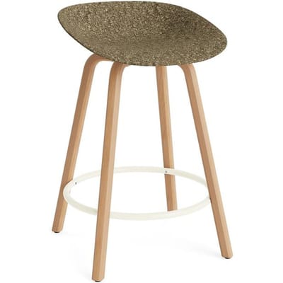Normann Copenhagen Mat barkruk Hout - Zeewier - NormannCopenhagenFootrestCream - 65 cm