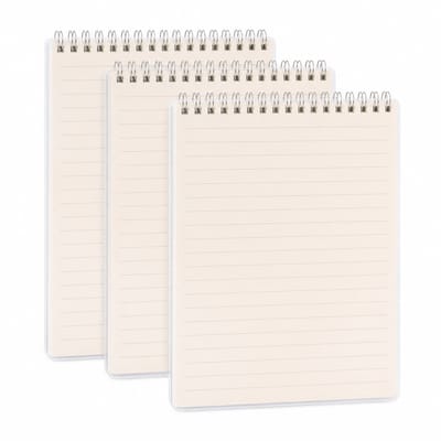 VHV - Notitieboek - 3-delige Gelinieerde Schriften A5 - Wit voor School en Studie