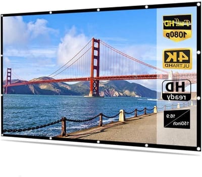Projectiescherm - Filmdoek - Thuisbioscoop - Opvouwbaar en kreukvrij - 84 inch - Mat wit