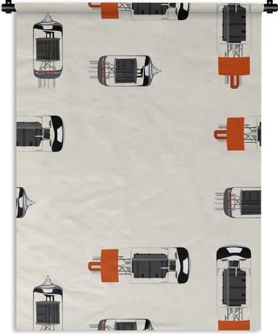 Wandkleed - Wanddoek - Vintage - Lamp - Patronen - 90x120 cm - Wandtapijt