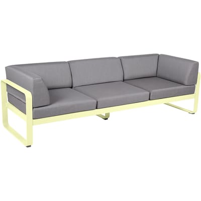 Fermob BELLEVIE club sofa 3 zits - A6 citroensorbet - 79 Flanelgrijs