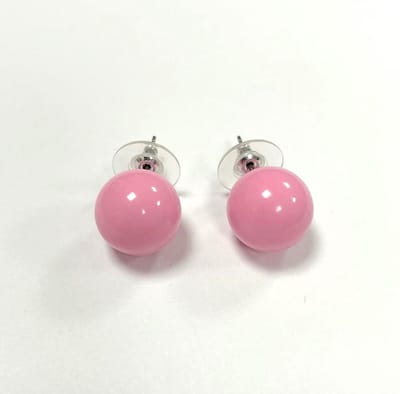 Oorstekers roze - Colorblocking oorknoppen - 13 Milimeter - Damesdingetjes