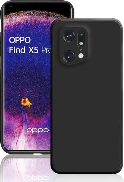 Hoesje Geschikt voor: Oppo Find X5 Pro Silicone - Zwart - ZT Accessoires