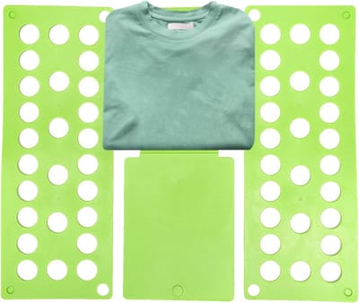 Kledingvouwplank - Vouwhulp kleding - Kasten organiseren - Tijdgeoptimaliseerd systeem - 40 x 48 cm - Groen